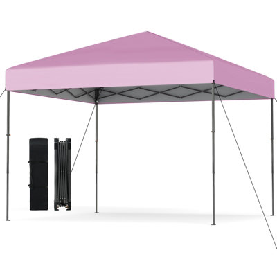 Gainoom 300 X 295 Cm Pop Up Canopy Tent Pink Foldable Outdoor Sunshade Patio Shelter Gazebo from B&Q