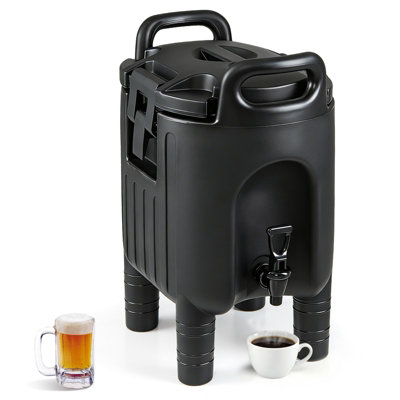 Costway 10 L Insulated Beverage Dispenser Commercial Coffee Tea Iced Thermal Drink Server Container from B&Q