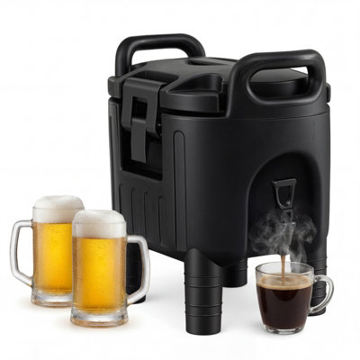 Costway 7.6 L Insulated Beverage Dispenser Commercial Coffee Tea Iced Thermal Drink Server Container from B&Q