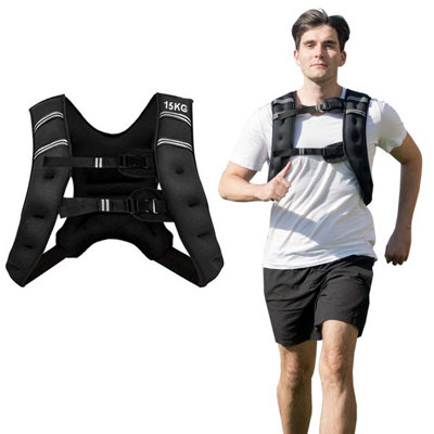 Costway Weighted Vest 15Kg Fitness Weight Vests With Adjustable Buckles For Training from B&Q