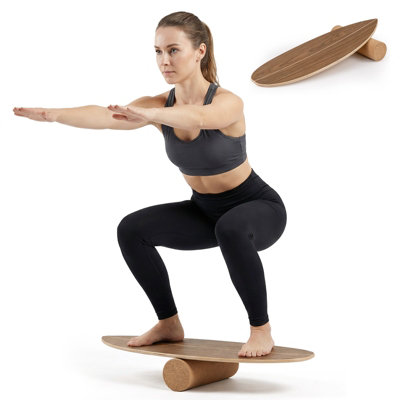 Gainoom Surf Balance Training Board 11 Layer Wood Exercise Stability Trainer Fun Home Fitness Equipment For Yoga Training from B&Q