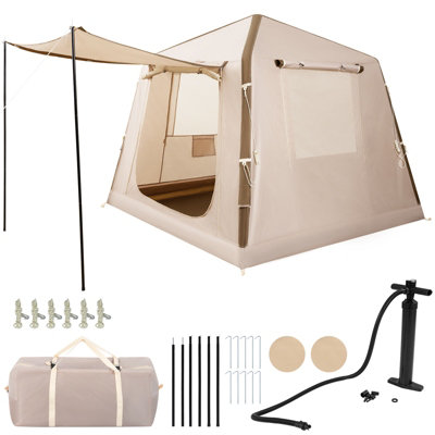 Costway Outdoor Air Inflatable Tent House Inflatable Camping Tent Easy Setup Blow Up Tent from B&Q