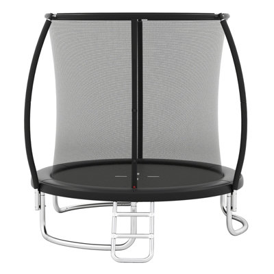 B&Q -  10Ft Outdoor Trampoline Kids Trampoline W/safety Enclosure Net& Ladder