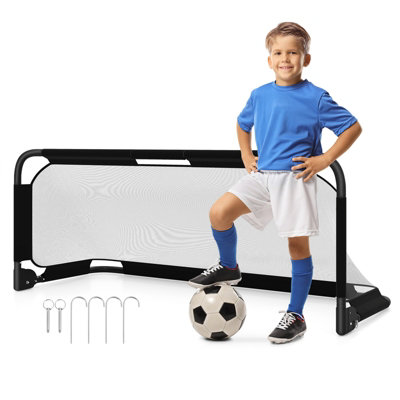 Gainoom Foldable Soccer Goal For Kids 5 X 2 Ft Portable Pop-Up Football Training Equipment With Net & Ground Stakes from B&Q