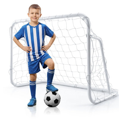Gainoom Kids Soccer Goal For Backyard Mini Metal Football Goal Post System With Net from B&Q