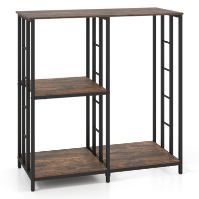 B&Q -  Kitchen Baker's Rack Mini Fridge Stand Table Freestanding Utility Storage Cabinet W/ 4 Shelves For Oven