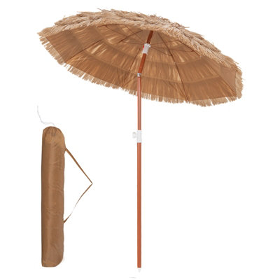 Gainoom 175Cm Tiki Thatched UmbrellaHawaiian Tropical Palapa Style Patio Beach Umbrella W/ Tilt from B&Q