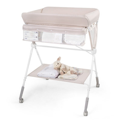 Gainoom Natural Diaper Changing Station Foldable Baby Changing Table