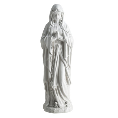 Gainoom Virgin Mary Statue 74.5 Cm Tall Outdoor Religious Sculpture Lightweight Praying Blessed Mother Mary Statue from B&Q