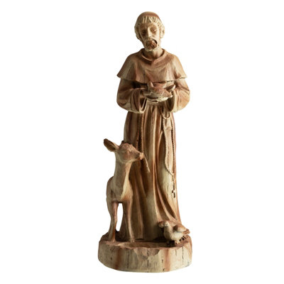 Gainoom 62Cm St. Francis Statue Saint Francis Of Assisi Patron Of Animals Religious Garden Decoration from B&Q