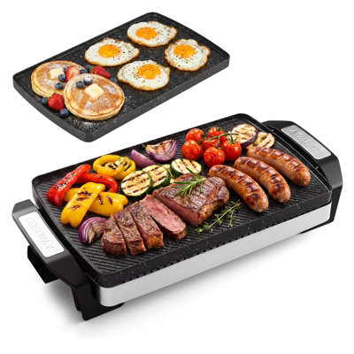 Costway Reversible Grill Griddle 1500W Electric Griddle With Nonstick Cooking Surface & Adjustable Temperature from B&Q