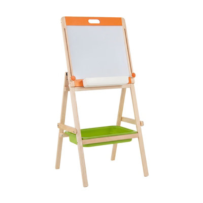 Costway 2 In 1 Art Easel For Kids - Natural - Image 3