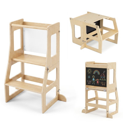 2-Tier End Table Half Round Sofa Side Table Open Storage Shelves - Image 5