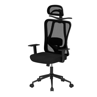 Costway Ergonomic Office Chair, Computer Desk Chair With 3D Headrest Reclining Backrest