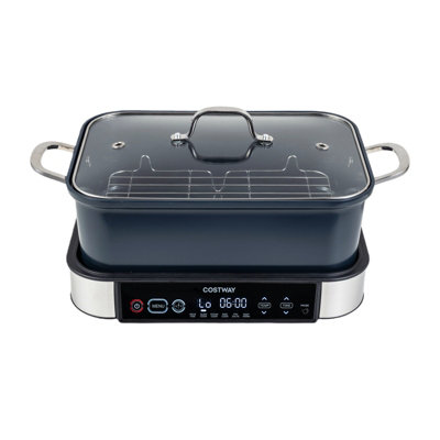 Costway 6.5L Multi Cooker 1600W 6-In-1 Programmable Slow Cooker With Sous Vide Steam Fry