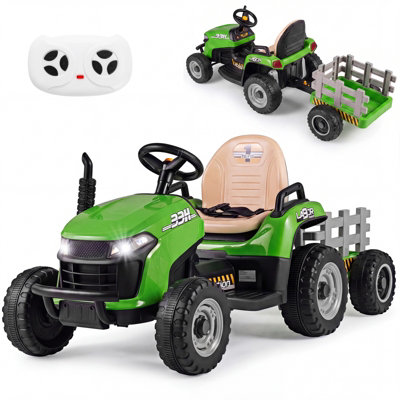 B&Q -  Ride On Electric Tractor With Tiltable Detachable Trailer