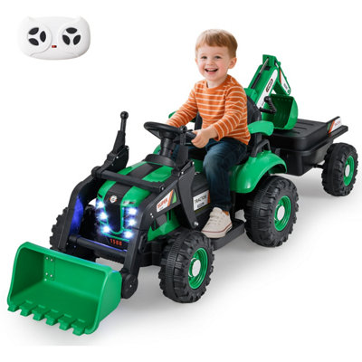 B&Q -  4 In 1 Ride On TractorGreen