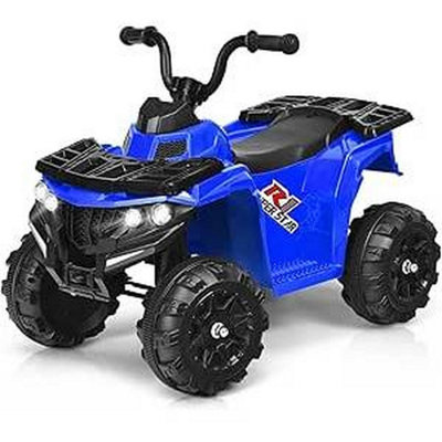 Costway Kids Electric Ride On Car Quad Bike Atv - Blue