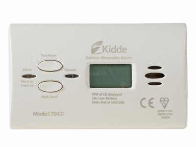 7Dcoc Digital Carbon Monoxide Alarm (10-Year Sensor)