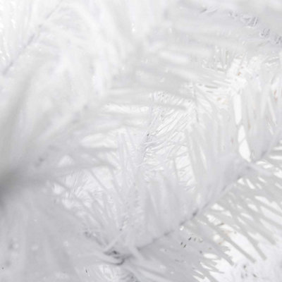 7ft (1000 Tips) Artificial Christmas Tree Xmas Pine Tree with Metal Stand White