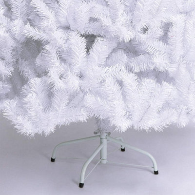 7ft (1000 Tips) Artificial Christmas Tree Xmas Pine Tree with Metal Stand White - 6