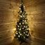7FT 2.1m Indoor Prelit Breckenridge Pine Christmas Tree 200 Multi Action Warm White LEDs