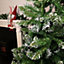 7ft (2.1m) Premier Luxury Mountain Snow Tipped Fir Christmas Tree with 1,155 Tips