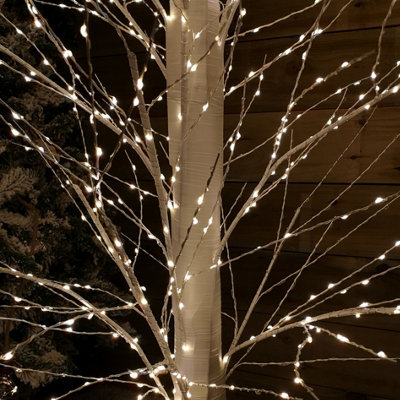 7ft (2.1m) White Modelling Micro Dot Tree with 1,700 Twinkling LEDs in ...