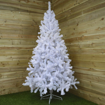 7ft (210cm) Imperial Pine Christmas Tree in White 770 tips 137cm ...