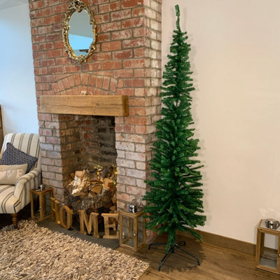 7ft (210cm) Sofia Pine Slim Pencil Green Soft Needle Look Christmas Tree Price Comparisons | Compare The Build