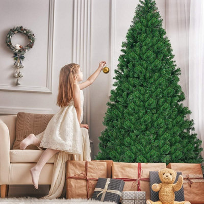 7ft Christmas Tree With 1200 Tips & Metal Stand Xmas Decor - 4