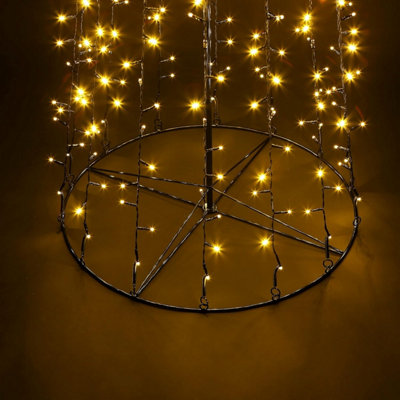 7ft Christmas Xmas Led Star Cone Tree Lights Decoration Indoor ...