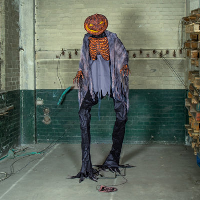 7ft Giant Motion Activated Scorched Scarecrow Halloween