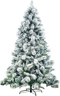 7FT Green Helsinki Snow Covered Christmas Tree