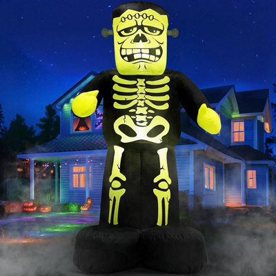 7FT Halloween Inflatables Outdoor Skeleton Frankenstein Large ...
