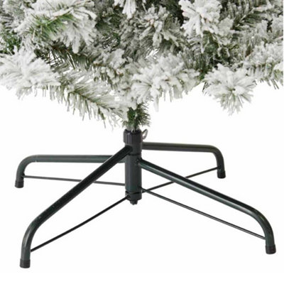 7ft Neo Flocked Snow Scandinavian Tips Spruce Fir Artificial Christmas Tree