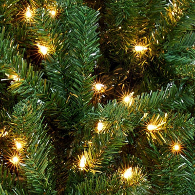 7ft Pre-lit Christmas Tree 1000 Tips With Metal Stand & 350 LED lights Xmas Decor Green - 3