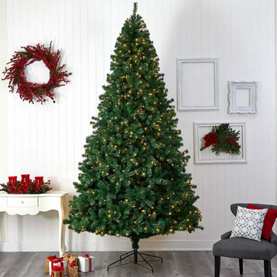 7ft Pre-lit Christmas Tree 1000 Tips With Metal Stand & 350 LED lights Xmas Decor Green - 6