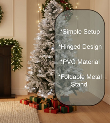Pre Lit 7ft Christmas Tree with Remote - Shop
