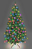 7FT Prelit Green Alaskan Pine Christmas Tree Multicolour LEDs