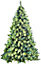 7FT Prelit Green Kentucky Christmas Tree Warm White LEDs