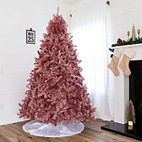 7FT Rose Gold Christmas Tree Shiny Tinsels