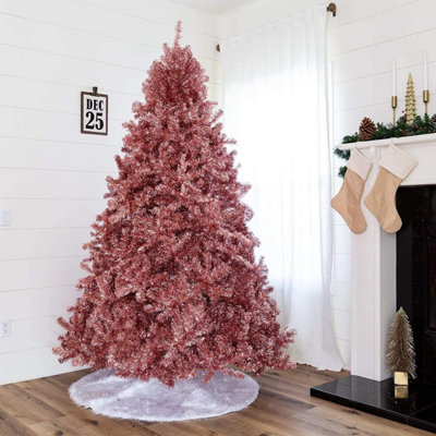 7FT Rose Gold Christmas Tree Shiny Tinsels