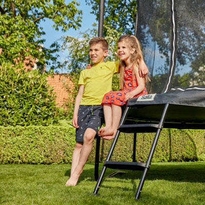 7ft x 5ft Salta Black Comfort Edition Rectangular Trampoline with Enclosure - 3