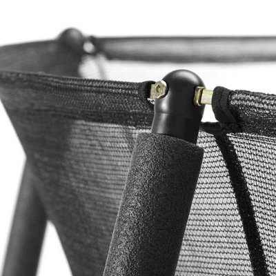 7ft x 5ft Salta Black Comfort Edition Rectangular Trampoline with Enclosure - 6