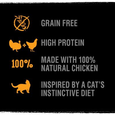 7kg Crave Natural Grain Free Adult Complete Dry Cat Food Turkey & Chicken - 5