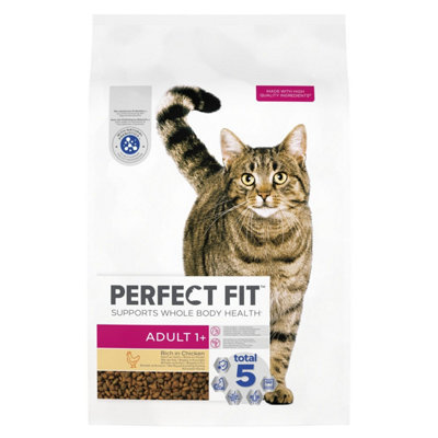 7kg Perfect Fit Advanced Nutrition Adult Complete Dry Cat Food Chicken Biscuits