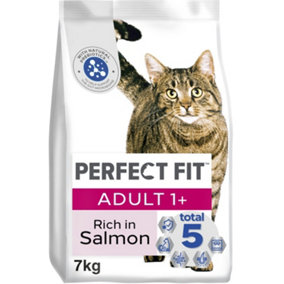 7kg Perfect Fit Advanced Nutrition Adult Complete Dry Cat Food Salmon Biscuits