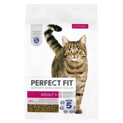 7kg Perfect Fit Advanced Nutrition Adult Complete Dry Cat Food Salmon Biscuits