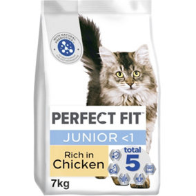 7kg Perfect Fit Advanced Nutrition Junior Complete Dry Cat Food Chicken Biscuits